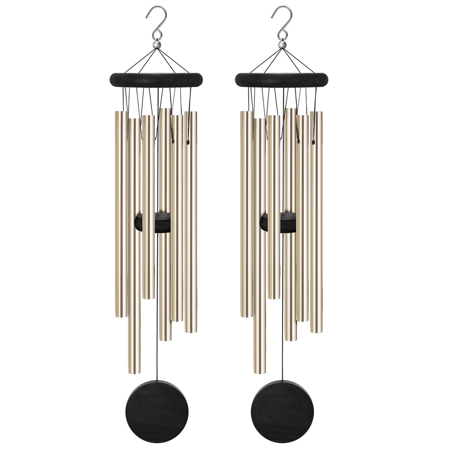 Memorial Wind Chimes Outdoor with 6 Aluminum Alloy Tubes and Hook, Wind Chimes for Home Decor Garden Patio Outdoor