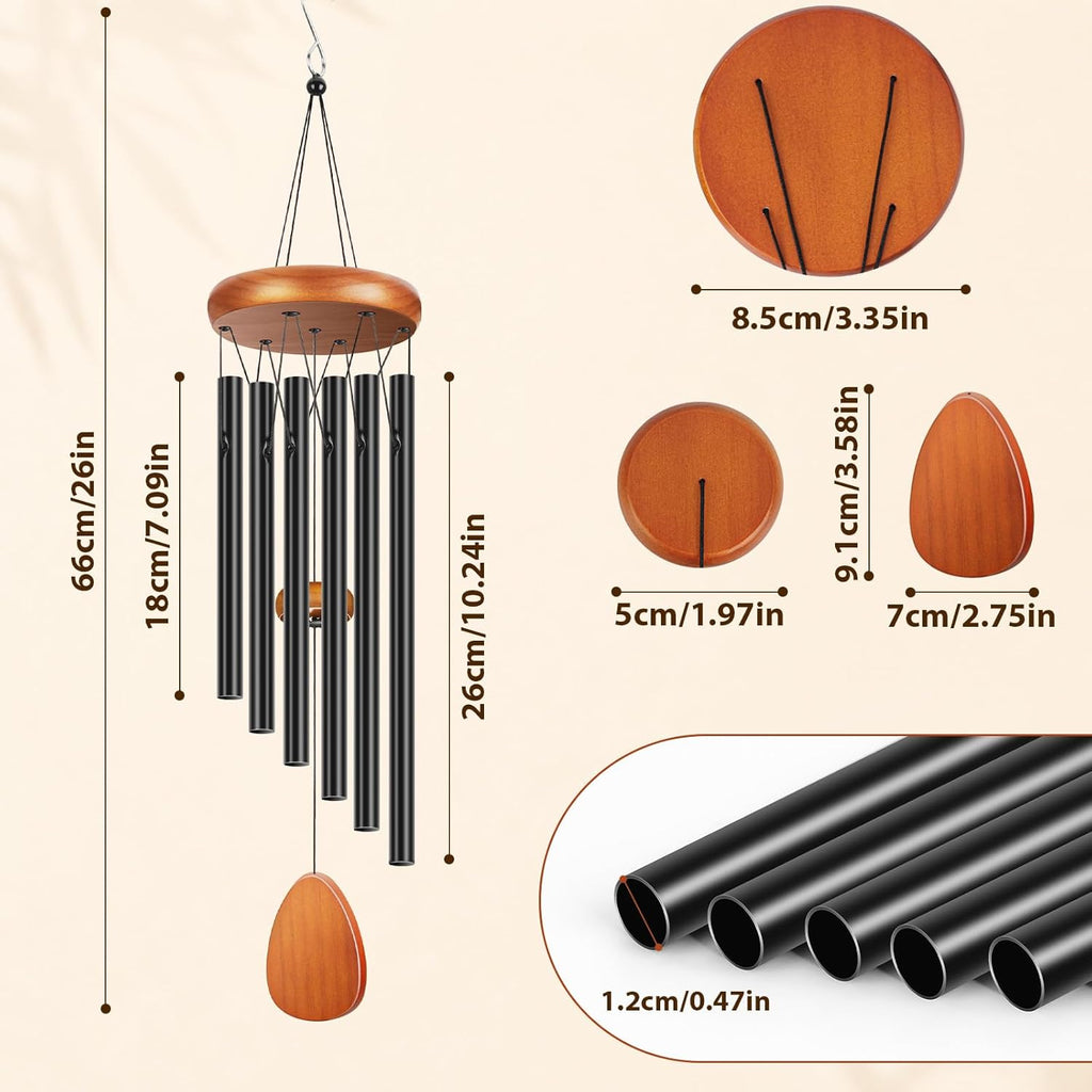 Winzwon Wind Chimes for Outside House Warming Gifts for Women, New Home Gift Men, Outdoor Gifts for Neighbor Hotness Parents Garden Aluminum Hanging Metal Windchimes Outdoors for Patio Porch Yard