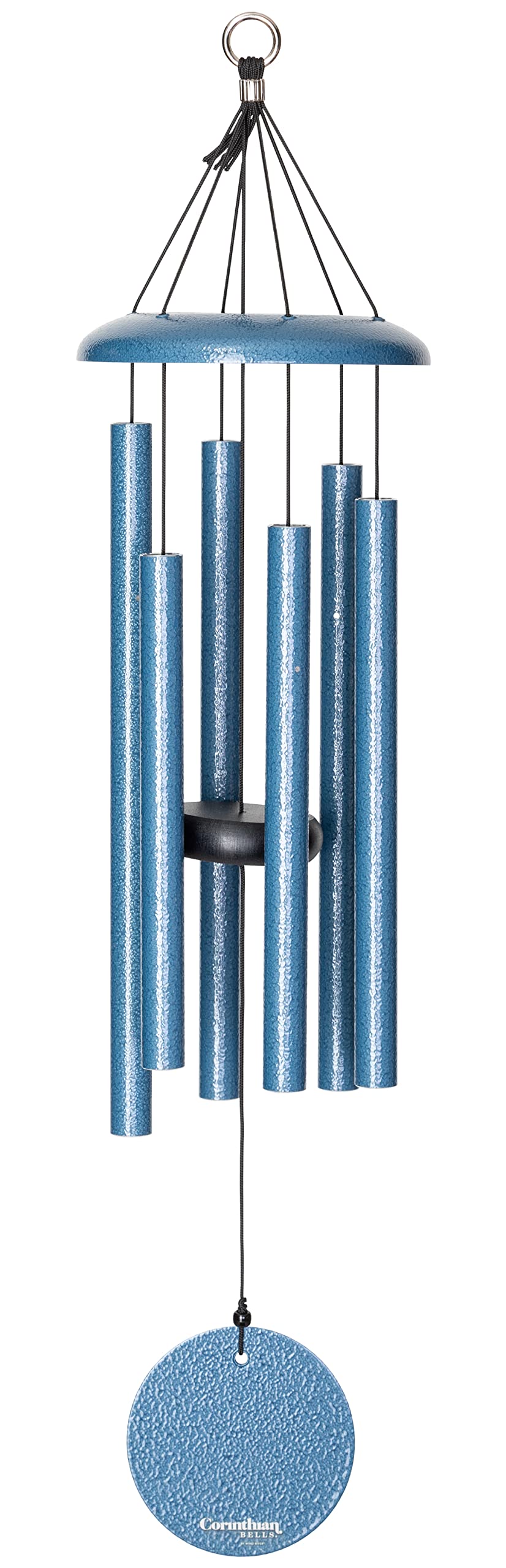 Corinthian Bells by Wind River - 27 inch Sky Blue Wind Chime for Patio, Backyard, Garden, and Outdoor Decor (Aluminum Chime) Made in the USA