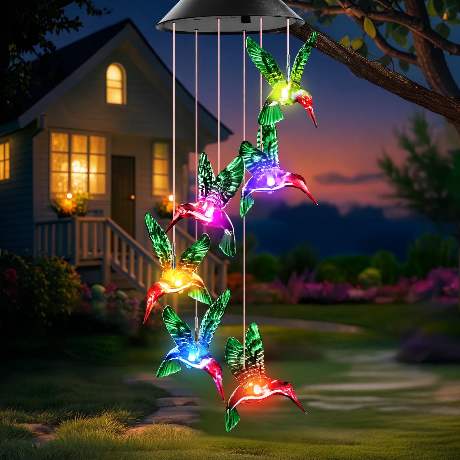 Winzwon Wind Chimes for Outside House Warming Gifts for Women, New Home Gift Men, Outdoor Gifts for Neighbor Hotness Parents Garden Aluminum Hanging Metal Windchimes Outdoors for Patio Porch Yard