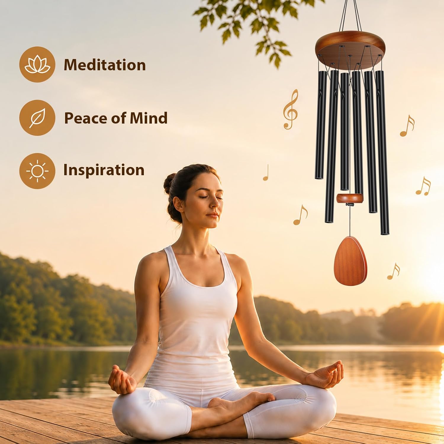 Winzwon Wind Chimes for Outside House Warming Gifts for Women, New Home Gift Men, Outdoor Gifts for Neighbor Hotness Parents Garden Aluminum Hanging Metal Windchimes Outdoors for Patio Porch Yard