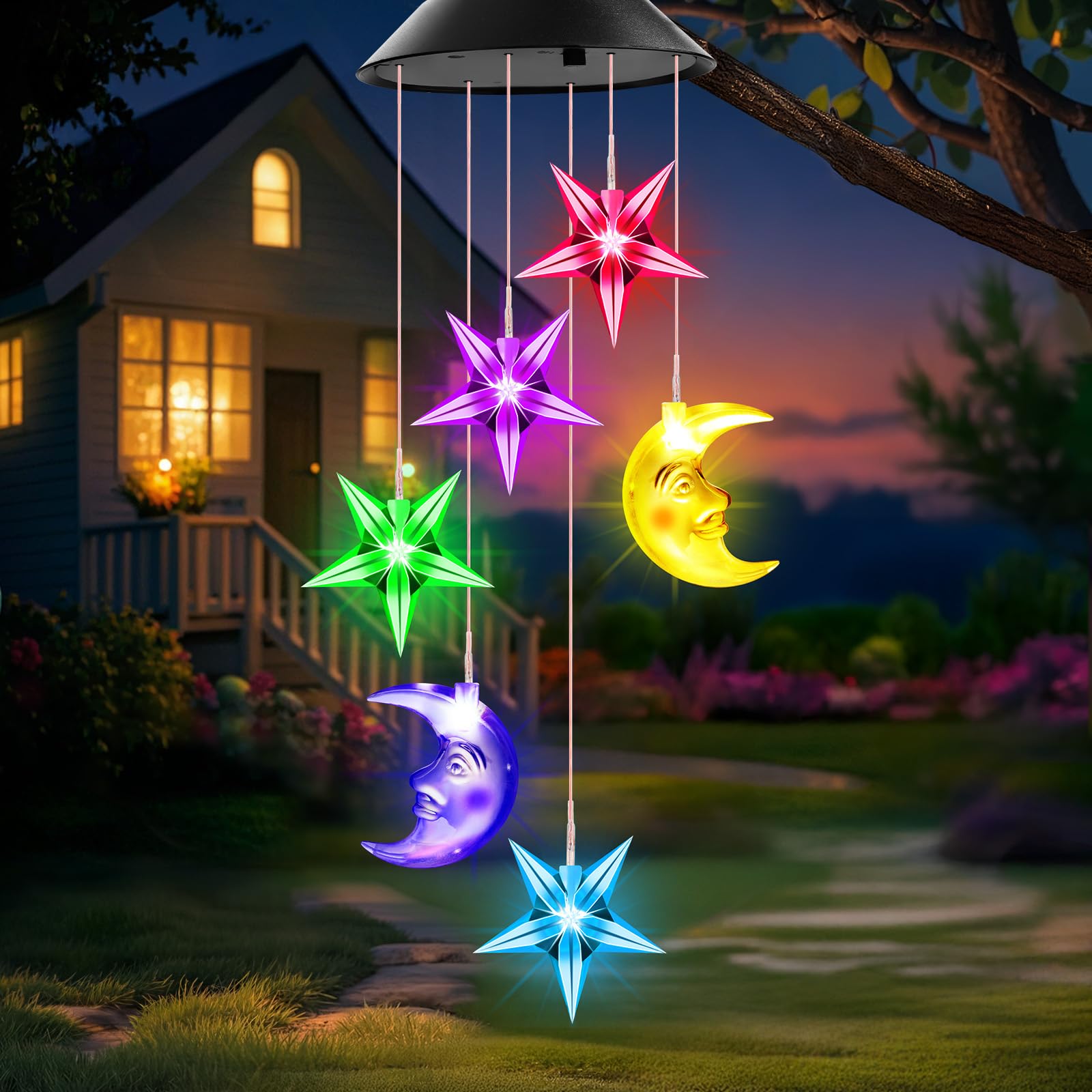 Winzwon Wind Chimes for Outside House Warming Gifts for Women, New Home Gift Men, Outdoor Gifts for Neighbor Hotness Parents Garden Aluminum Hanging Metal Windchimes Outdoors for Patio Porch Yard