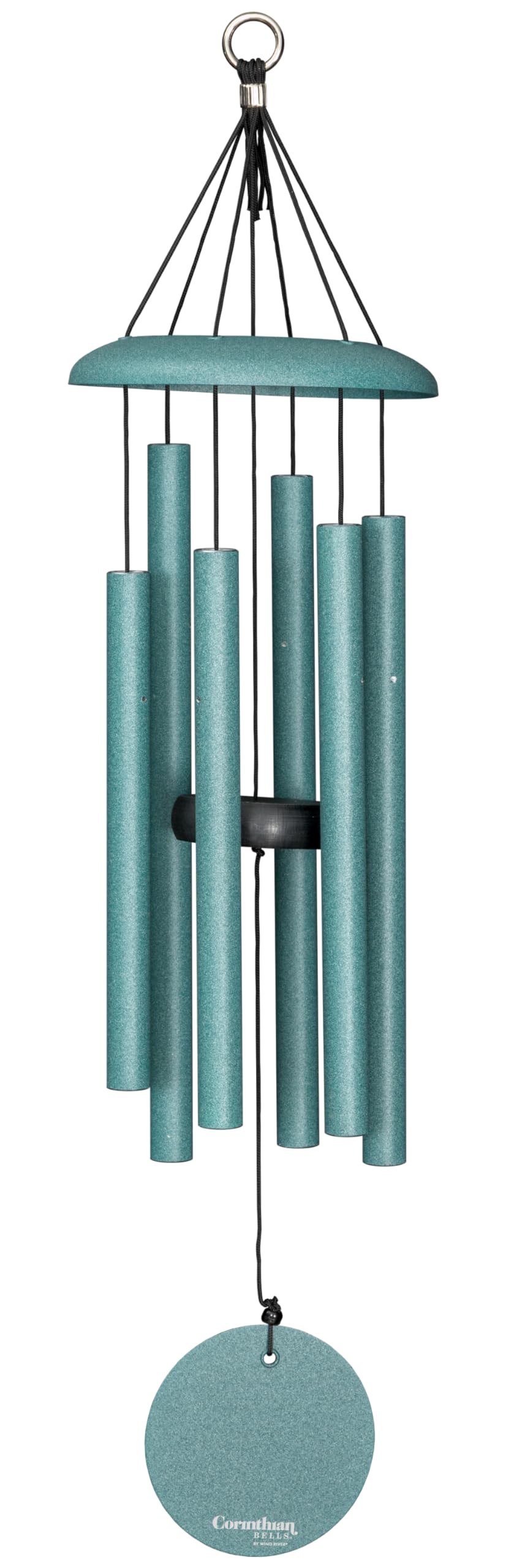 Corinthian Bells by Wind River - 27 inch Sky Blue Wind Chime for Patio, Backyard, Garden, and Outdoor Decor (Aluminum Chime) Made in the USA