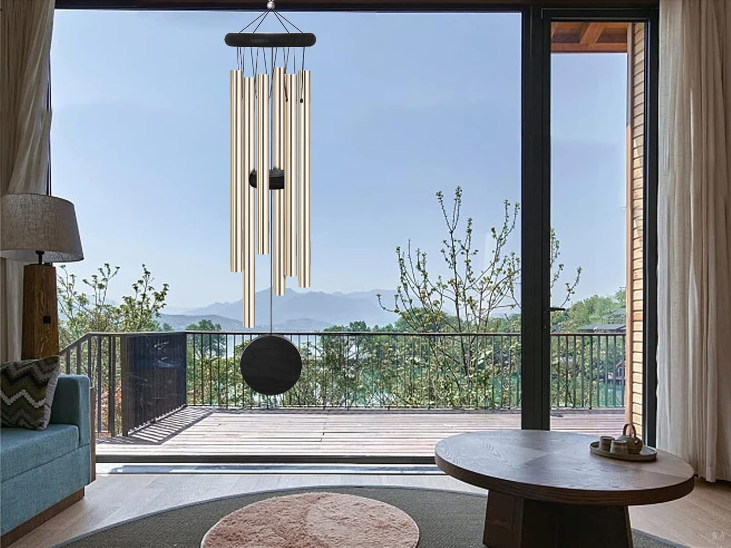 Memorial Wind Chimes Outdoor with 6 Aluminum Alloy Tubes and Hook, Wind Chimes for Home Decor Garden Patio Outdoor