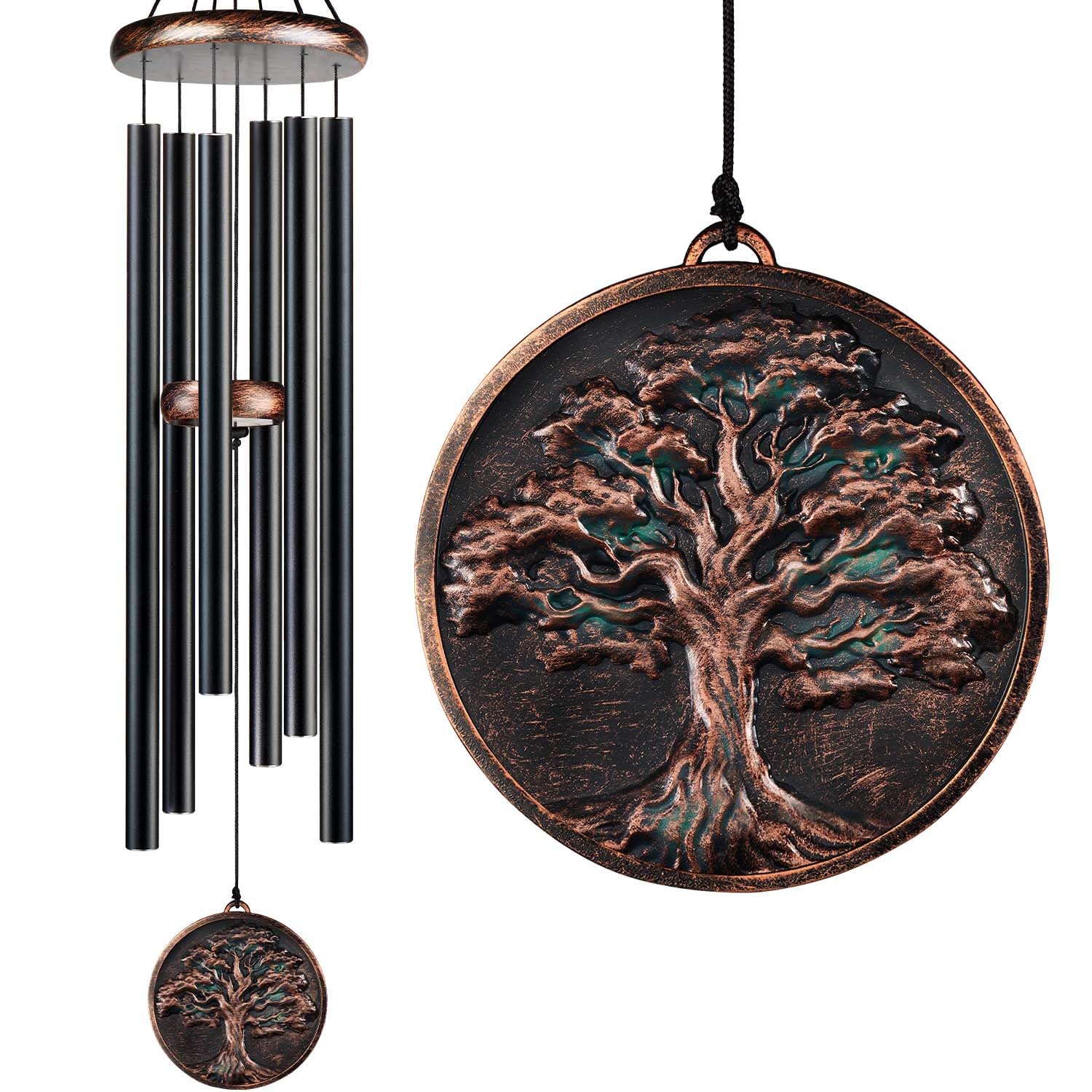 Wind Chimes for Outside, Vintage Hummingbird Deep Tone Wind Chime, Large Outdoor Hanging Decor for Patio Porch Balcony Garden, Gifts for Women Mom Grandma (32” Hummingbird)