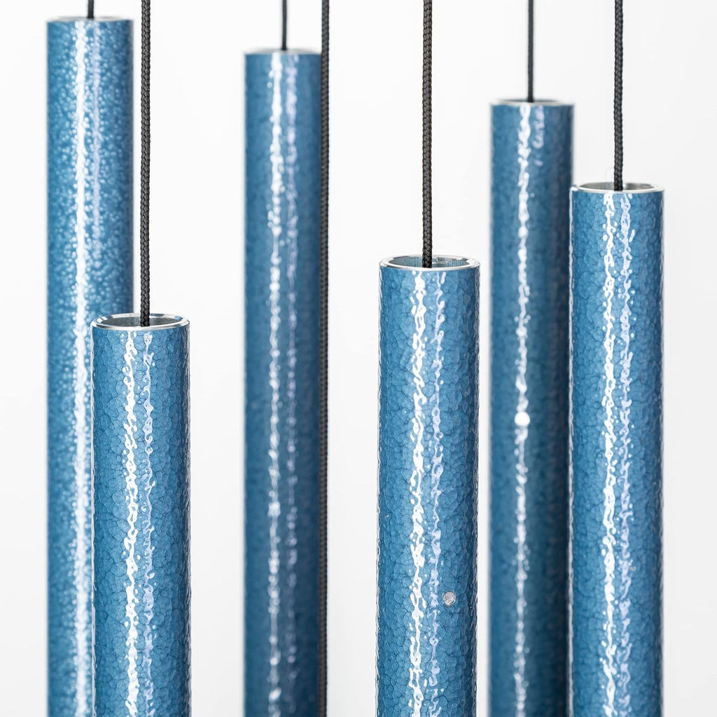Corinthian Bells by Wind River - 27 inch Sky Blue Wind Chime for Patio, Backyard, Garden, and Outdoor Decor (Aluminum Chime) Made in the USA